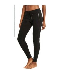 Alo yoga urban moto sweatpant joggers womens XS textured knees black